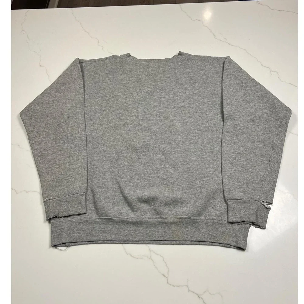 90s WWJD Sweatshirt Mens Large Vintage 1997 Gray Distressed Pullover